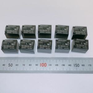  Matsushita JS1FJ-24V 10A1/8HP125V AC 6A1/8HP277V AC 10 piece power relay SRA 1 jpy start 