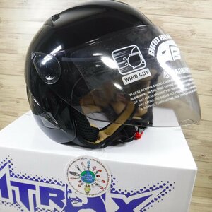 Z37 ダムトラックス DAMMTRAX 定価12100円 ジェットヘルメット レディース 箱付新品 軽量 女性用 バードヘルメット 黒 ブラック