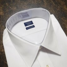 TT151 百貨店モデル CHOYA SHIRT FACTORY 定価9130円 白 定番 綿100％形態安定 長袖ドレスシャツ 新品 42-82 L チョーヤ ワイシャツ_画像8