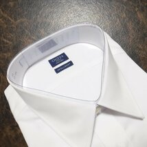 TT155 百貨店モデル CHOYA SHIRT FACTORY 定価9130円 白 定番 綿100％形態安定 長袖ドレスシャツ 新品 46-86 3XL チョーヤ ワイシャツ_画像8