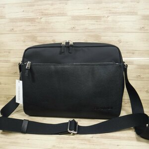 BB508 CK カルバンクライン 定価28600円 日本製新品 黒 ショルダーバッグ A4サイズ ビジネスショルダーバッグ CALVIN KLEIN 806112