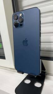 【送料無料】Apple iPhone 12 Pro Max 128GB デモ機 SIMフリー　パシフィックブルー　最大容量100％