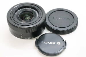 ■極上品■ Panasonic パナソニック LUMIX G VARIO 12-32mm / F3.5-5.6 ASPH. / MEGA O.I.S. H-FS12032 ブラック ＃27644