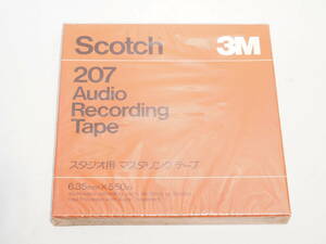 未開封 3M Scotch 207 Audio Recording Tape スタジオ用 マスタリング テープ 6.35mm×550m オープンリールテープ