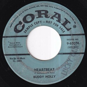 Buddy Holly - Heartbeat / Well.... All Right (C) K357
