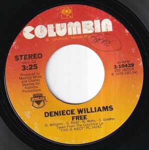Deniece Williams - Free / Cause You Love Me Baby (A) K206