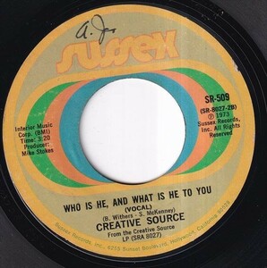 Creative Source - Who Is He And What Is He To You (Vocal) / Who Is He And What Is He To You (Instrumental) (B) K127