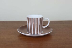 スージークーパー　デュオ　コーヒーカップ　ストライプ　Susie Cooper　ヴィンテージ　食器　イギリス　え152-4