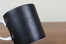 スージークーパー　コントラスト　コーヒーカップ　黒　マット　Susie Cooper　CONTRAST　ヴィンテージ　陶磁器　イギリス　つ325_画像3