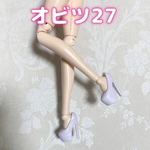 1/6 ドール ハイヒール パンプス 白 momoko doll オビツ 22 27 シューズ バービー 人形 靴 スーパーアクション ジェニー フィギュアの画像7