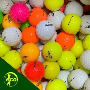 Потерянный мяч Honma Различные 50 штук B Ранг использовал мяч для гольфа Lost Honma Eco Ball Free Shipping