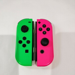 ジャンク品　Nintendo Switch ジョイコン Joy-Con　ネオンピンク、グリーン