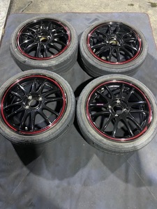 MH22S ワゴンRスティングレー アルミホイール 15×6J インセット42 165/50/R15 エコノミストタイヤ ☆引き取り歓迎☆千葉市若葉区より出品