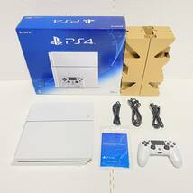 1円☆ 箱 説明書☆ PS4 500GB CUH-1200A FW:9.03 グレイシャーホワイト SONY プレステ4 初期型 本体 コントローラ プレイステーション_画像1