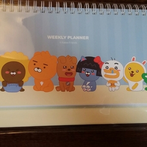 新品 カカオフレンズ 卓上 フリー 日付なし ウイークリー プランナー ダイアリー