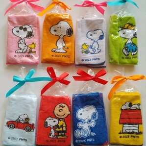 スヌーピー ミニタオル ギフトラッピング ×8個セット SNOOPY PEANUTS プレゼントに 個包装