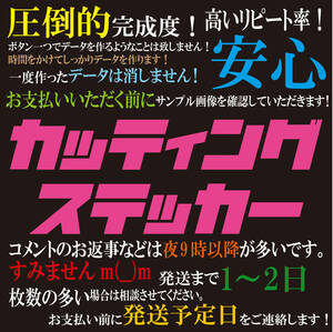 カッティングステッカー 製作 代行 オリジナル チームステッカー 603