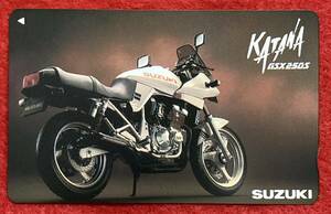 KATANA☆GSX250S☆カタナ☆刀☆SUZUKI☆スズキバイク☆バイク☆50度数テレホンカード☆テレカ☆未使用品☆コレクション☆1枚☆送料63円