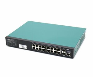 Panasonic Switch-M16eG 16 port 1000BASE-T(..2 port SFP common use ) installing L2 intelligent switch VLAN etc. correspondence setting the first period . settled 