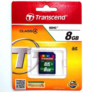 SDHCカード【8GB】CLASS 4★トランセンド TS8GSDHC4【即決】スタンダード Transcend★0760557818540 新品