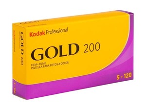 [2024-6期限] GOLD200 ブローニー120【5本入】Kodak カラーネガフィルム ISO感度200【即決】コダック CAT 107-5597★0041771075590 新品