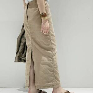美品 着用僅か○AP STUDIO○ロング マキシ ウォッシュ タイト スカート 日本製 アパルトモンの画像2