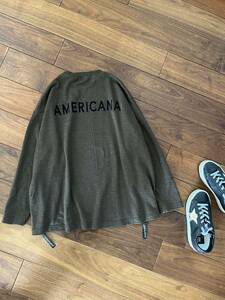  beautiful goods 0Americana America -na0 long sleeve side Zip cut and sewn pull over tops lady's a Pal tomonAP STUDIO handling made in Japan 