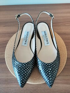 [Только носить/красивые товары/обратно вставленные] nebuloni e neburoni ★ Dot Pattern Snake Back Brap Flat Thoy