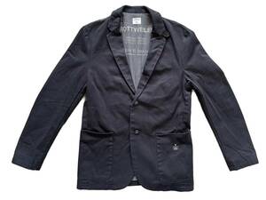 ■ROTTWEILER■ ロットワイラー Lサイズ メンズ ジャケット テーラードジャケット アメカジ 日本製 コットン100% ネイビー