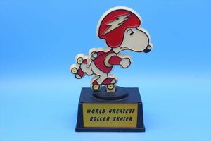 70s AVIVA Snoopy Trophy/WORLD GREATEST ROLLER SKATER/ヴィンテージ スヌーピー トロフィー/179190778