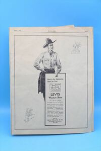 40s RAA NEWS LEVI'S AD/ヴィンテージ リーバイス 広告/アメリカ ロデオ協会/178918465