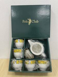 現状渡し　POLO CLUB ティーセット コップ フリーカップ ポット ５客セット 食器 26