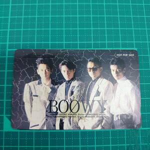 ＃3340B【未使用　テレカ　50度　NOT FOR SALE/非売品　BOOWY　氷室京介　布袋寅泰　松井恒松　高橋まこと　美品　保管品】