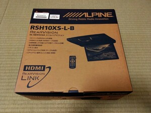 アルパイン RSH10XS-L-B 10.1型WSVGAスリムリアビジョン（ルームライト無モデル/本体色：ブラック）三菱　純正アクセサリー　MZ609918