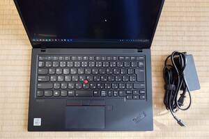 【中古】ThinkPad X1 Carbon Gen8フルスペック/10世代i7 10510U/メモリ16GB/WQHD/4GLTE/NFC非接触リーダ　おまけ純正CPUFAN