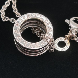 ☆１円～☆　ブルガリ　BVLGARI　B.zero1　ビーゼロワン　ネックレス　750刻印　K18WG　18金ホワイトゴールド　12.3ｇ　チェーン約40㎝☆