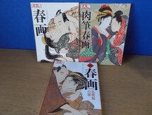 【書籍】《3冊セット》春画・肉筆春画・続春画 平凡社 ほか_画像1