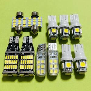 11個セット!タントカスタム L375S/L375/L385/L385S T10 LED 明るい！室内灯 バックランプ ナンバー灯 ルームランプ ダイハツ 車検対応