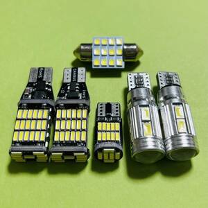 エッセ カスタム L235S L245S 超爆光！ T10 LED ルームランプ バックランプ ナンバー灯 6個セット ホワイト ダイハツ 車検対応