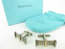 TIFFANY＆Co.　ティファニー　カフス　カフスボタン　シルバー925　K14　アクセサリー　お洒落な_画像1