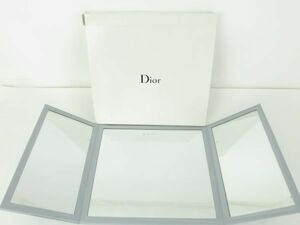 Dior　ディオール　折り畳み　スタンドミラー　ノベルティ　お洒落な　ライトグレー
