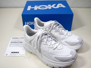 HOKA ONE ONE CLIFTON LS ホカ オネオネ クリフトンLS ホワイト/ニンバスクラウド 白 US8.5 26.5cm 未使用　箱付き　定価27,500円