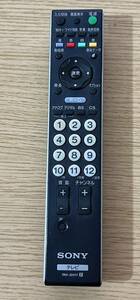 ソニー/SONY ブラビア 純正 テレビリモコンTVリモコン RM-JD017■中古