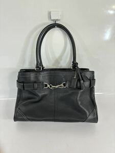 coach コーチ F08A71 レザー　ハンドバッグ　 ブラック