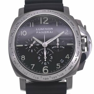 △ Panerai Panerai Pam00074 Luminol Chronograph Titanium Automatic Windling Men Relceed I#125904