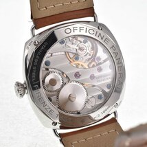 ベルト訳あり パネライ PANERAI PAM00183 ラジオミール ブラックシール 手巻き メンズ 箱・保証書付き I#128460_画像6