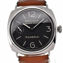 ベルト訳あり パネライ PANERAI PAM00183 ラジオミール ブラックシール 手巻き メンズ 箱・保証書付き I#128460_画像1