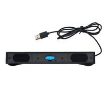 サウンドバー ミニ スリム スピーカー ブラック 高音質 おしゃれ PC USB 小型 コンパクト パソコン USB給電 接続 ゲーム ZOOM 小さい_画像2