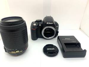 簡易動作確認★カメラ Nikon ニコン D3100 / DX VR Zoom AF-S Nikkor 55-200mm 1:4-5.6G ED デジタル一眼レフ セット