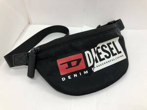 DIESEL ディーゼル★ボディバッグ ブラック ナイロン 斜め掛け ウエストポーチ